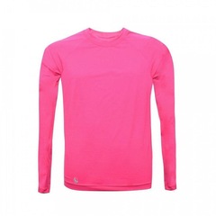 Camiseta Manga Longa Luasal Proteção UV  Lisa Casual - Feminina - Foto 1