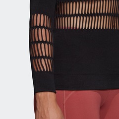 Camiseta de Manga Longa adidas Warp Knit - Feminina - Foto 12