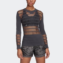 Camiseta de Manga Longa adidas Warp Knit - Feminina - Foto 2