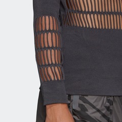 Camiseta de Manga Longa adidas Warp Knit - Feminina - Foto 11