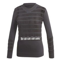 Camiseta de Manga Longa adidas Warp Knit - Feminina - Foto 1