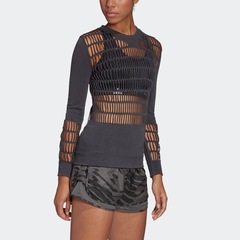 Camiseta de Manga Longa adidas Warp Knit - Feminina - Foto 6