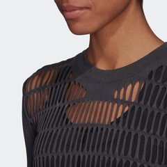 Camiseta de Manga Longa adidas Warp Knit - Feminina - Foto 10