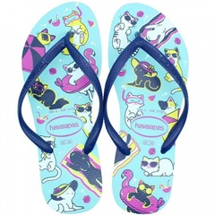 Chinelo Havaianas Slim Pets - Feminino - Foto 1