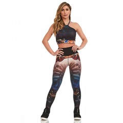 Calça Legging Caju Brasil Jeans Double Face Venture - Adulto - Foto 6