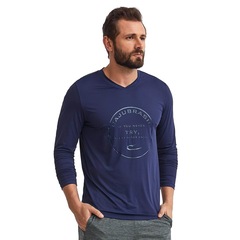 Camiseta Manga Longa Caju Brasil Try - Masculina - Foto 1