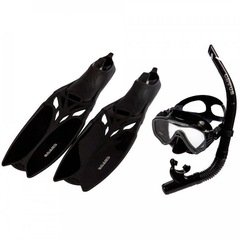 Kit de Mergulho Cetus: Máscara + Respirador + Nadadeiras Cobia Pro - Adulto - Foto 2