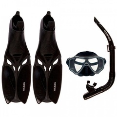 Kit de Mergulho Cetus: Máscara + Respirador + Nadadeiras Cobia Pro - Adulto - Foto 1