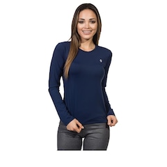 Camiseta Manga Longa Extreme Uv Térmica para Frio com Proteção Solar - Feminina - Foto 1