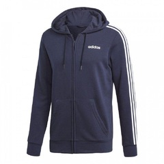 Jaqueta de Moletom com Capuz adidas 3S FZ French Terry - Masculina - Foto 1