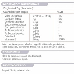 Ômega 3 Upnutri + Vitamina E Premium - 120 cápsulas - Foto 2