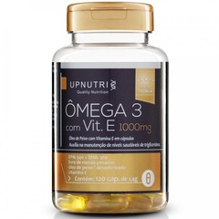 Ômega 3 Upnutri + Vitamina E Premium - 120 cápsulas - Foto 1