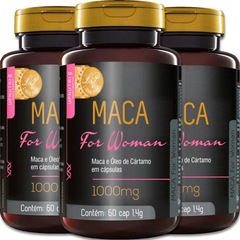 Kit Upnutri: 3x Maca Peruana For Woman 1000mg - 60 cápsulas - Foto 1