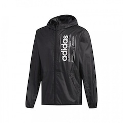 Jaqueta Corta-Vento com Capuz adidas BB Windbreaker - Masculina - Foto 1