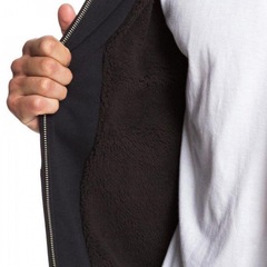 Blusão de Moletom Quiksilver Aberto Especial Everyday Sherpa - Masculino - Foto 3