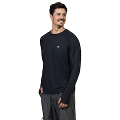 Camiseta Manga Longa Extreme UV Repelente Anti Insetos com Encaixe para Dedo - Masculina - Foto 1