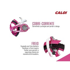 Bicicleta Caloi Barbie - Aro 16 - Freios Cantilever - Feminina - Infantil - Foto 6