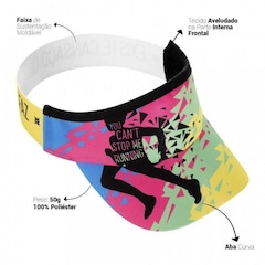 Viseira Aba Curva Hupi Can''''t Stop Me - Adulto - Foto 4