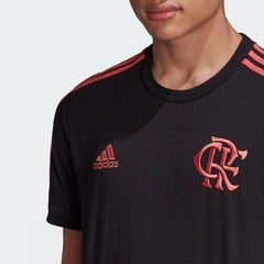 Camiseta do Flamengo adidas 3-Stripes - Masculina - Foto 9