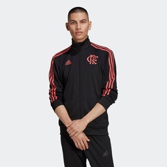 Jaqueta Moletinho do Flamengo 3-Stripes - Masculina - Foto 3