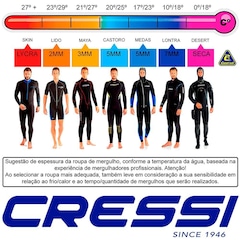 Roupa de Mergulho Neoprene Cressi Medas 5.0 - Masculino - Foto 5