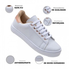 Tênis Casual Oxford Sapatênis Sbelta - Feminino - Foto 3