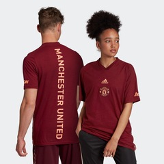 Camiseta Manchester United adidas Travel - Masculina - Foto 3