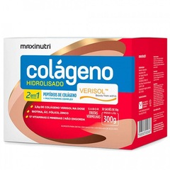 Colágeno Hidrolisado 2 em 1 Verisol Maxinutri - Frutas Vermelhas - 30 Sachês - Foto 1