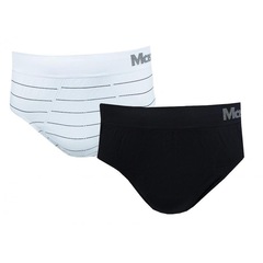 Kit de Cuecas Slip Mash Microfibra sem Costura - 2 unidades - Adulto - Foto 1