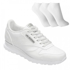 Kit Olympikus: Tênis Jogging 100 + Meias - 3 Pares - Feminino - Foto 1