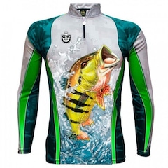 Camiseta Manga Longa King Brasil de Pesca Sublimada - Masculina - Foto 2