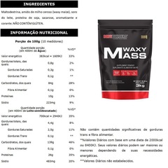 Kit Bodybuilders: Waxy Mass - Chocolate - 3kg - 2 unidades - Foto 2