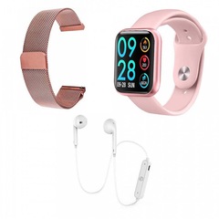 Relógio Smartwatch Smart Bracelet P80 - Unissex + Pulseira Extra + Fone de Ouvido Bluetooth Original - Foto 1