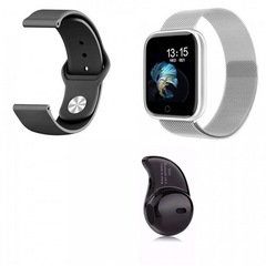 Relógio Smartwatch Smart Bracelet P70 - Unissex + Pulseira Extra + Fone de Ouvido Bluetooth TSW - Foto 1