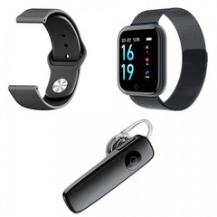 Relógio Smartwatch Smart Bracelet P70 - Unissex + Pulseira Extra + Fone de Ouvido Bluetooth Headset - Foto 1