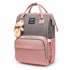 Bolsa Mochila Maternidade Madami Original Multifuncional Espaçosa com Gancho para Carrinho e Trocador - Foto 3