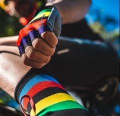 Luvas de Ciclismo Hupi Eco Dedo Curto Champs - Adulto - Foto 2