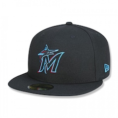 Boné Aba Reta New Era 59Fifty MLB Miami Marlins - Fechado - Adulto - Foto 1