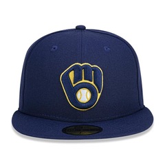 Boné Aba Reta New Era 59Fifty MLB Milwaukee Brewers - Fechado - Adulto - Foto 2