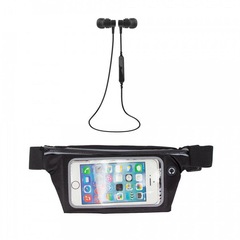 Kit Pochete Kimaster Esportiva Fitness 5,5 + Fone De Ouvido Bluetooth 4.1 Microfone Embutido - Foto 1