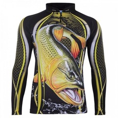 Camiseta Manga Longa Go Fisher de Pesca GO09 - Masculina - Foto 1