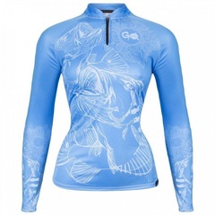 Camiseta Manga Longa de Pesca Go Fisher Tucunaré Açu GOG07 - Feminina - Foto 1