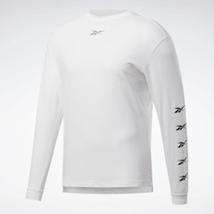 Camiseta Manga Longa Reebok Treino - Masculina - Foto 5