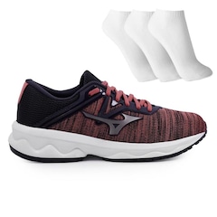 Tênis Mizuno Optimus + 3 Pares de Meias - Feminino - Foto 1
