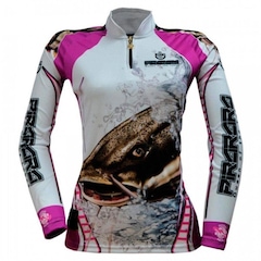 Camiseta Manga Longa de Pesca King Brasil Sublimada - KFF401 - Feminina - Foto 1