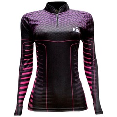 Camiseta Manga Longa De Pesca Sublimada King Brasil Sport01 - Feminina - Foto 1