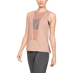 Camiseta Regata Under Armour Misty Embroidery - Feminina - Foto 1