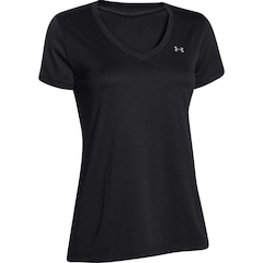 Camiseta Under Armour Tech Short Sleeve V Neck - Feminina - Foto 1