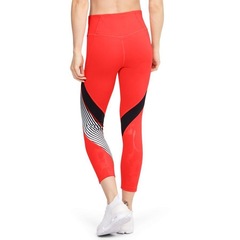 Calça Legging Under Armour Rush Embossed Shine Graphic Crop - Feminina - Foto 3