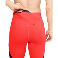 Calça Legging Under Armour Rush Embossed Shine Graphic Crop - Feminina - Foto 5